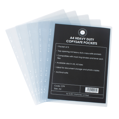 119184_Copysafe Pocket CP9 Office Supply Co Clear PVC Heavy Duty A4 Pack of 5_2.png