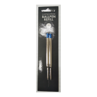 118883_Ballpoint Pen Refill GBP Blue Parker Compatible Medium Pack of 2.png
