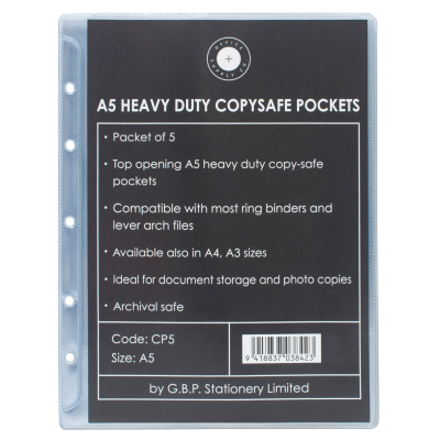118804_Copysafe Pocket CP5 Office Supply Co Clear PVC Heavy Duty A5 Pack of 5.png