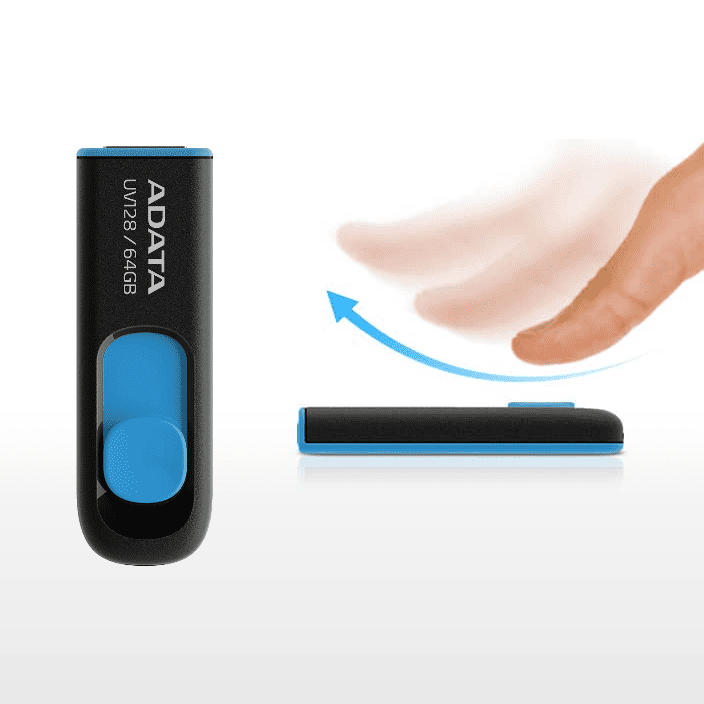 Flash Drive USB 3.0 Adata UV128 Dashdrive Retractable Blue Black-2.png