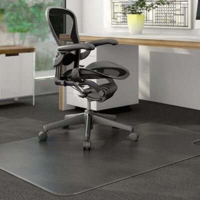Chair Mat Low Pile Marbig Duramat Clear PVC Keyhole 1340 x 1150mm ...