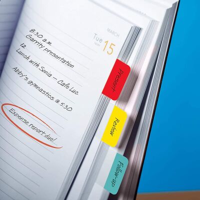 Post-it Tabs 686-RYB Primary 25x38mm Pack of 3 | Kiwi Office