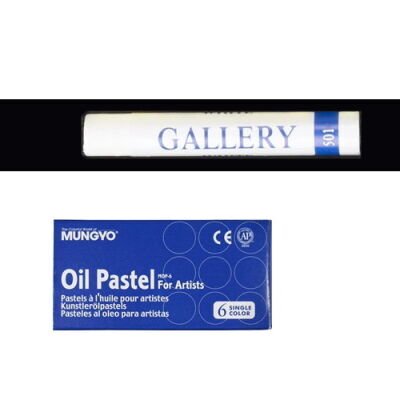 Oil Pastels Gallery 501 White Pack of 6