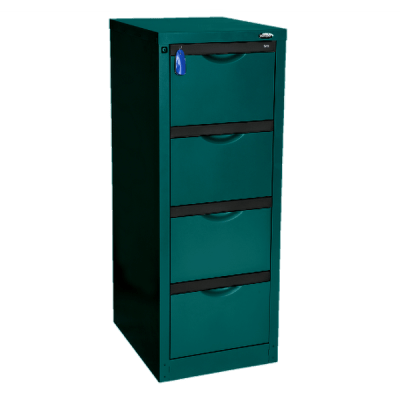 Filing Cabinet Forte Europlan Deep Teal 4 Drawer 1311H x 505W x