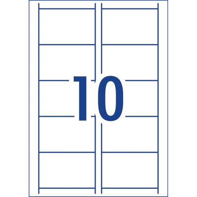 Business Cards Avery IJ39 Leathergrain 10UP Inkjet 52x90mm 190gsm Pack ...