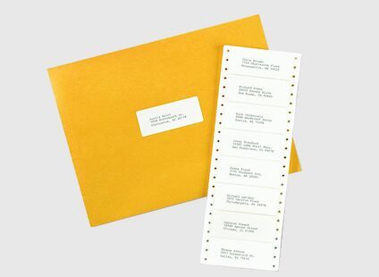 Dot Matrix Print Labels