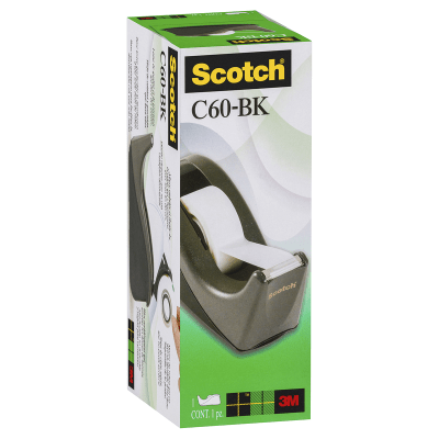 Scotch C60-BK - Dispenser - desktop - black