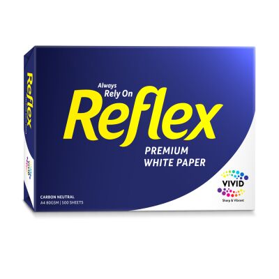 Copy Paper Reflex Premium White A4 80gsm Ream of 500 | Kiwi Office