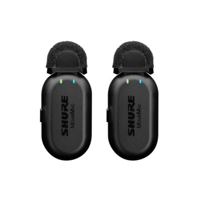 Lavalier Microphone Wireless 2Channel Shure MOVEMIC TWO Kiwi Office
