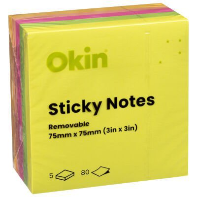 ISAN03N5 Okin Sticky Notes 75x75 Neon P5.jpg