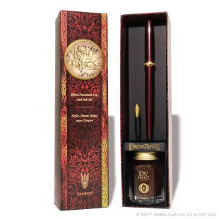 Ferris Wheel Press Warner Bros. The Lord of the Rings Sauron Fountain Pen & 28ml Ink Set