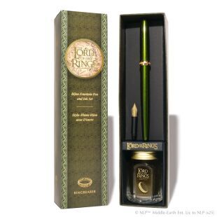 Ferris Wheel Press Warner Bros. The Lord of the Rings Ringbearer Fountain Pen & 28ml Ink Set